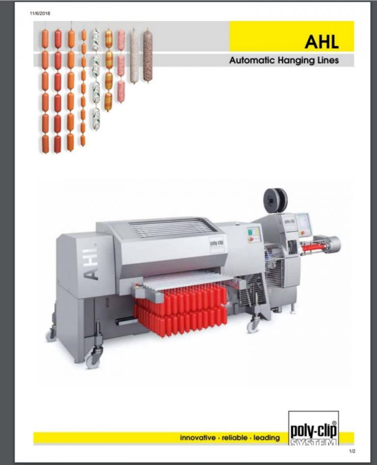 Poly-Clip AHL Automatic Hanging Lines Brochure