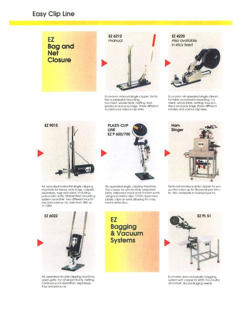 Poly-Clip EZ Easy Clip Line Brochure