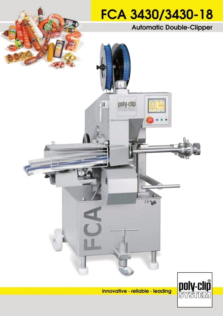 Poly-Clip FCA 3430/3430-18 Automatic Double Clipper Brochure