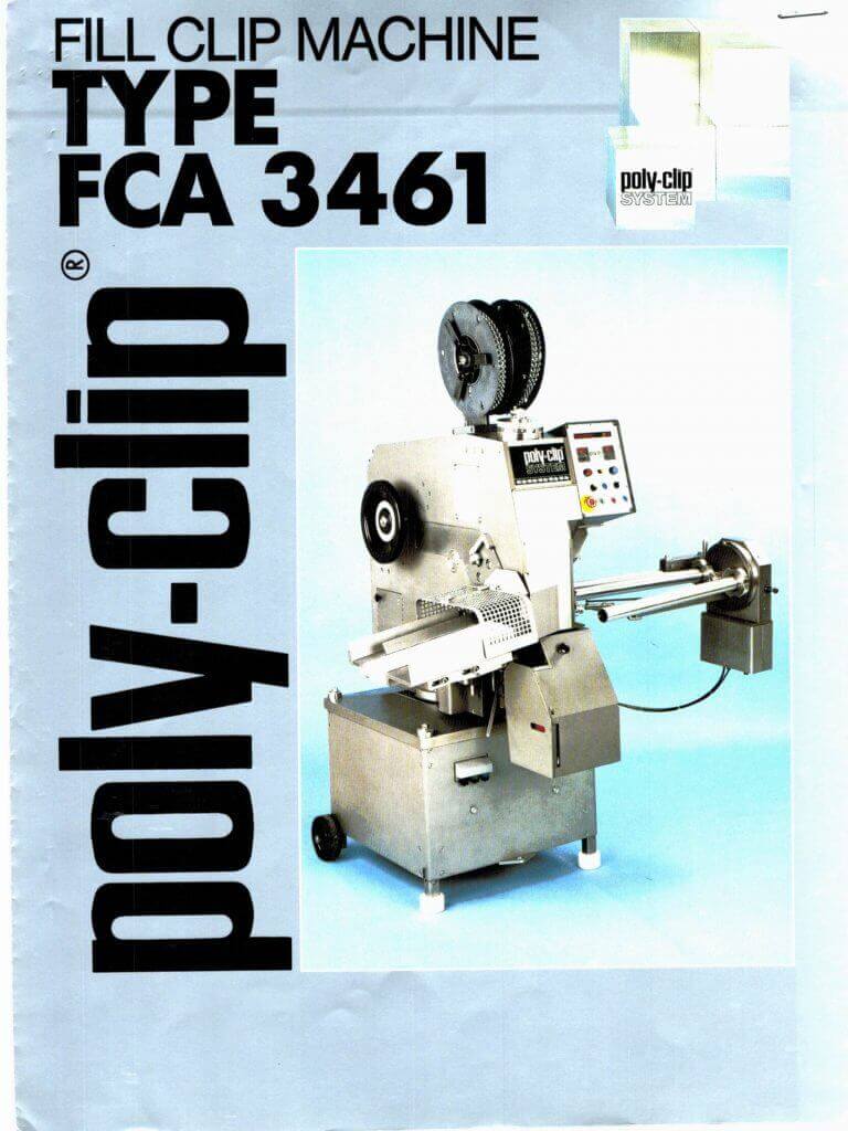 Poly-Clip FCA 3461 Fill Clip Machine Brochure | M&M Equipment Corp