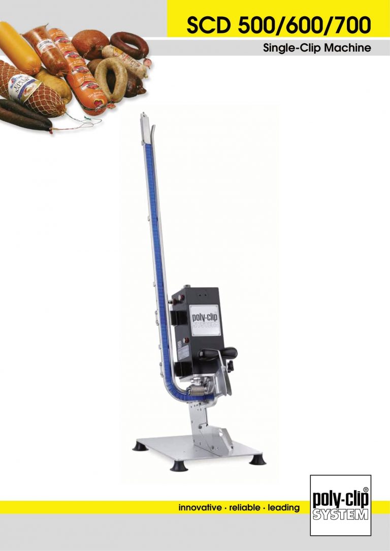 Poly-Clip SCD 500/600/700 Single-Clip Machine Brochure