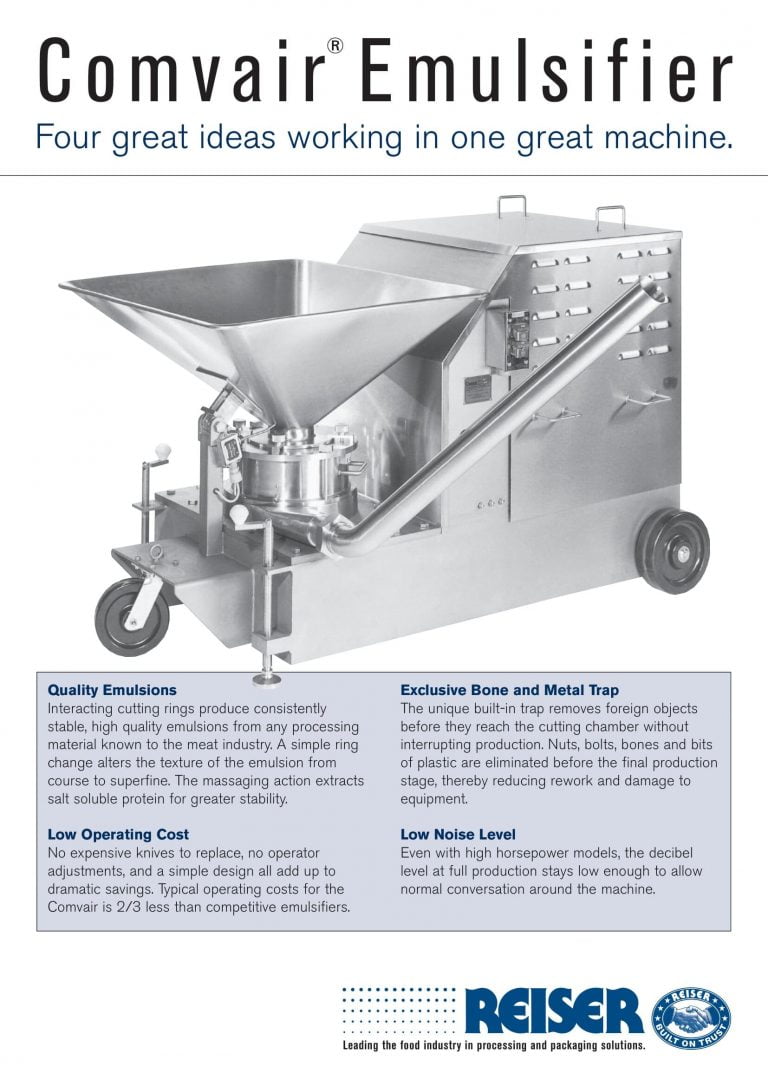 Reiser Comvair Emulsifier Brochure