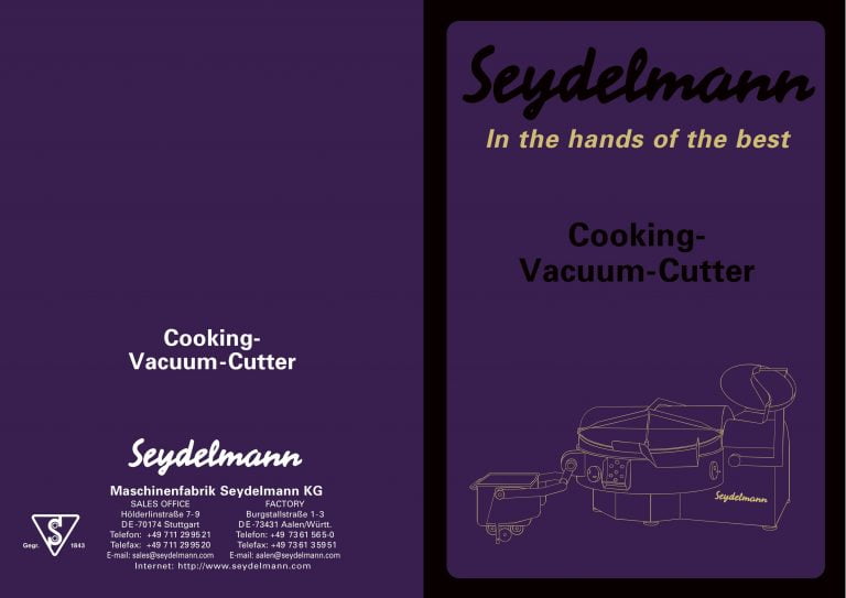Seydelmann Cooking-Vacuum-Cutter Brochure