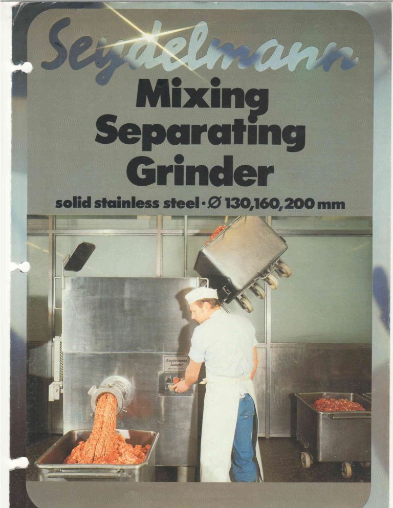 Seydelmann Mixing Separating Grinder Brochure