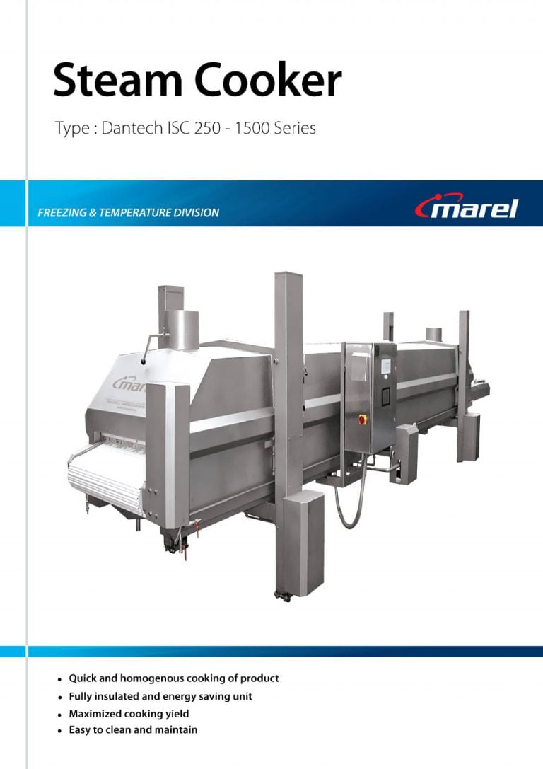 Marel Dantech ISC 250-1500 Series Steam Cooker Brochure