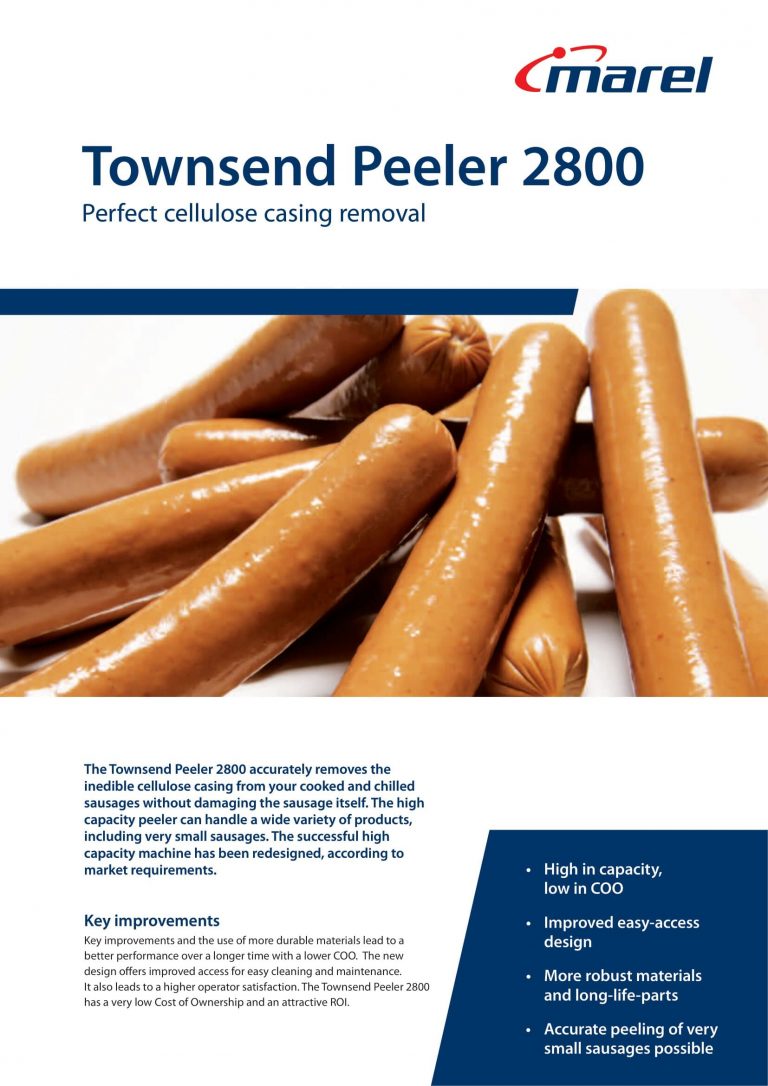 Marel Townsend 2800 Peeler Brochure