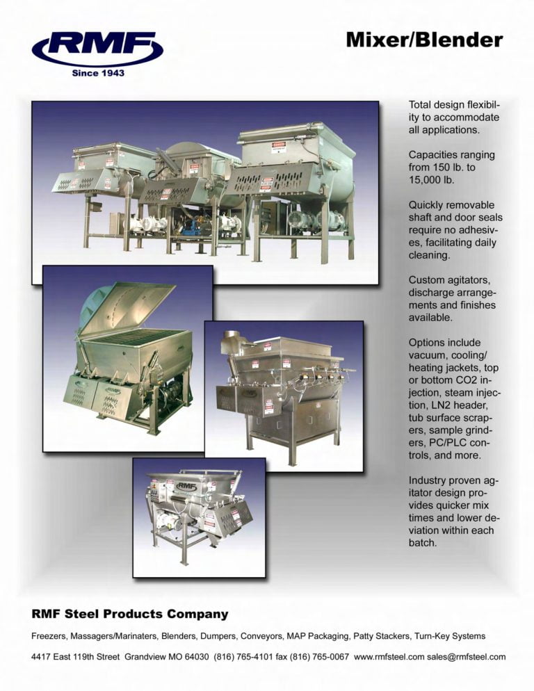RMF Mixer/Blender Brochure