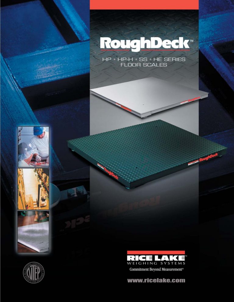Rice Lake RoughDeck Floor Scales Series Brochure
