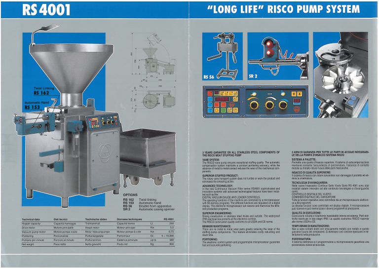 Risco RS 4001 Pump System Brochure