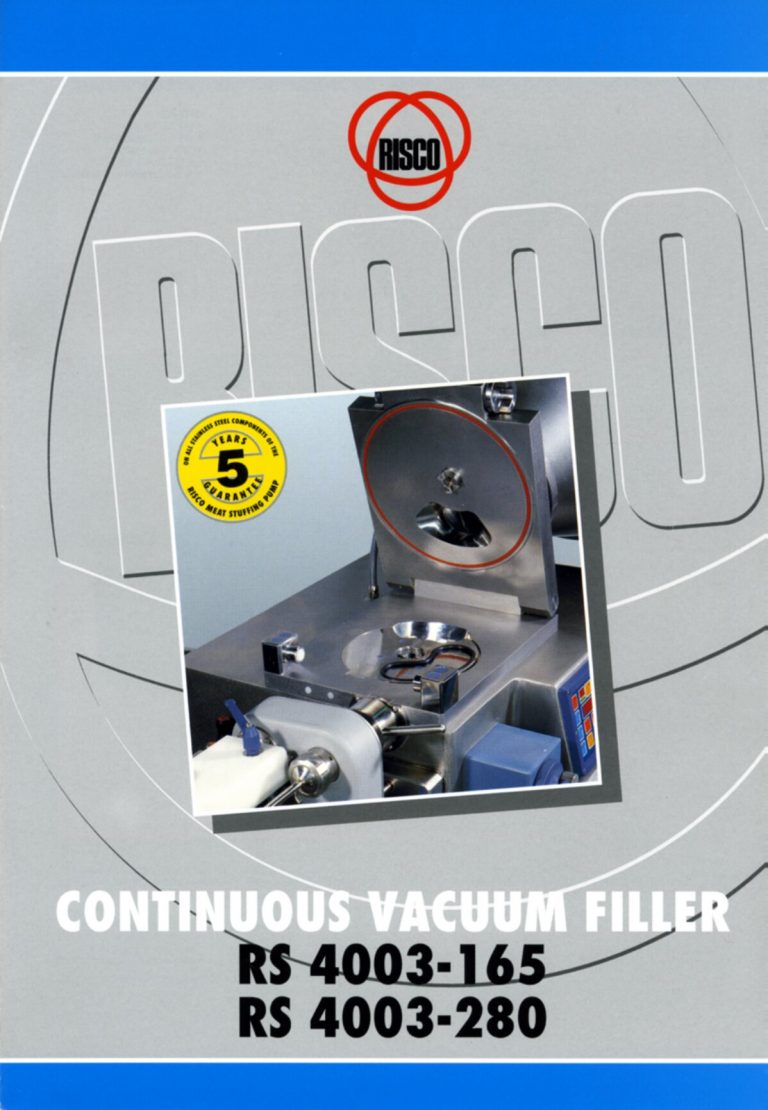 Risco RS 4003 Series Vacuum Filler Brochure