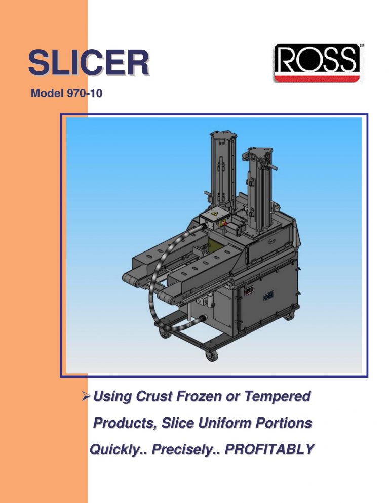 Ross 970-10 Slicer Brochure