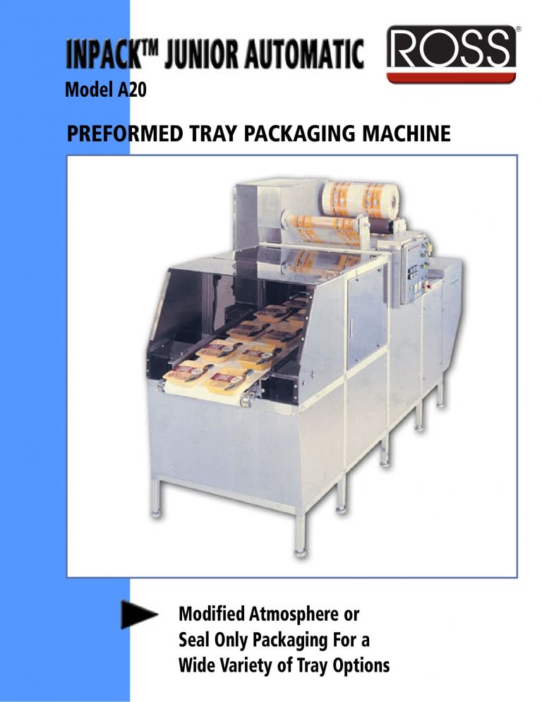 Ross A20 Inpack Junior Tray Packaging Machine Brochure
