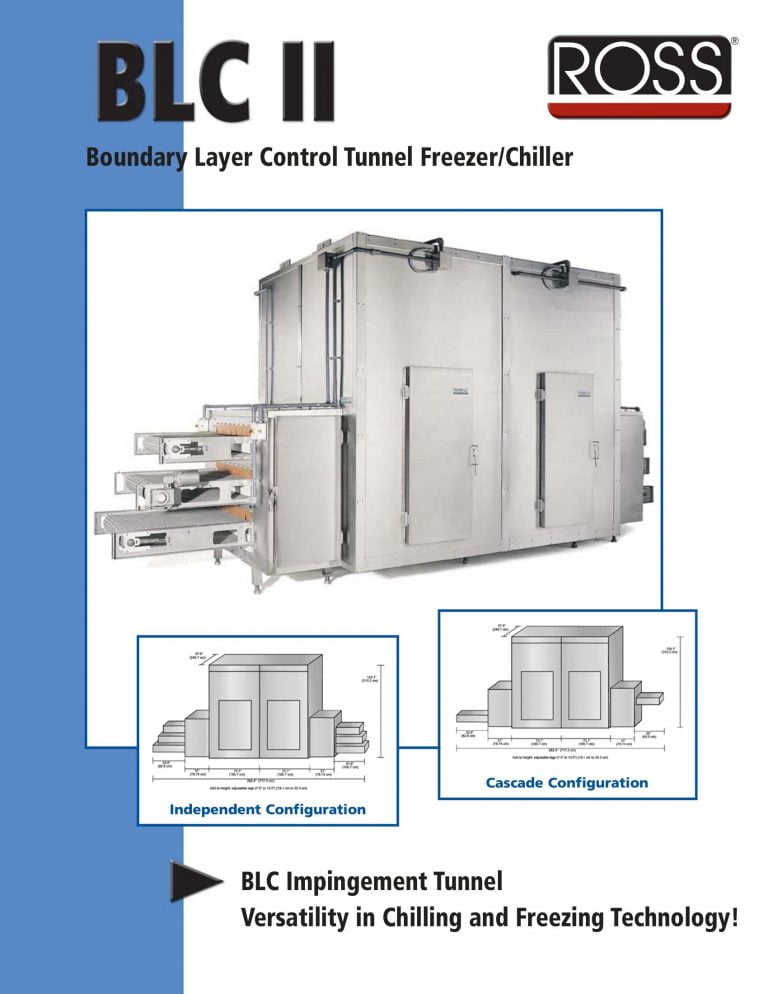 Ross BLC II Tunnel Freezer/Chiller Brochure