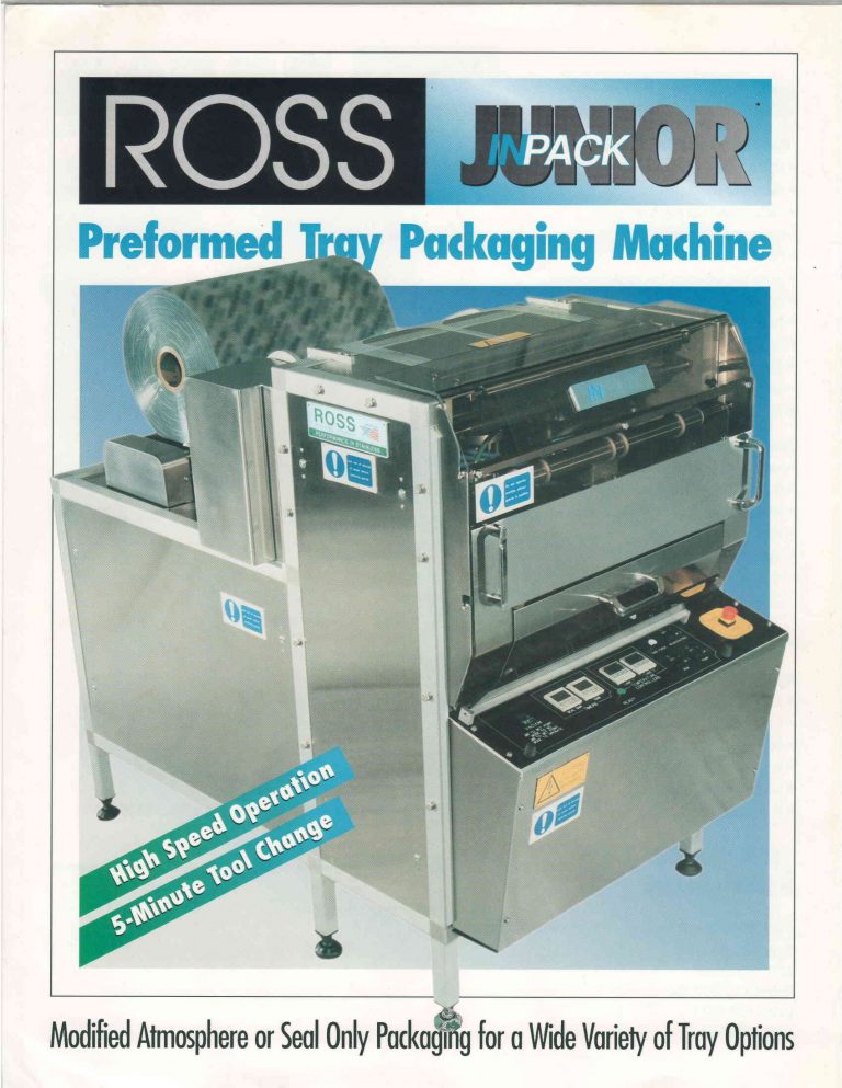 Ross Inpack Junior Tray Packaging Machine Brochure