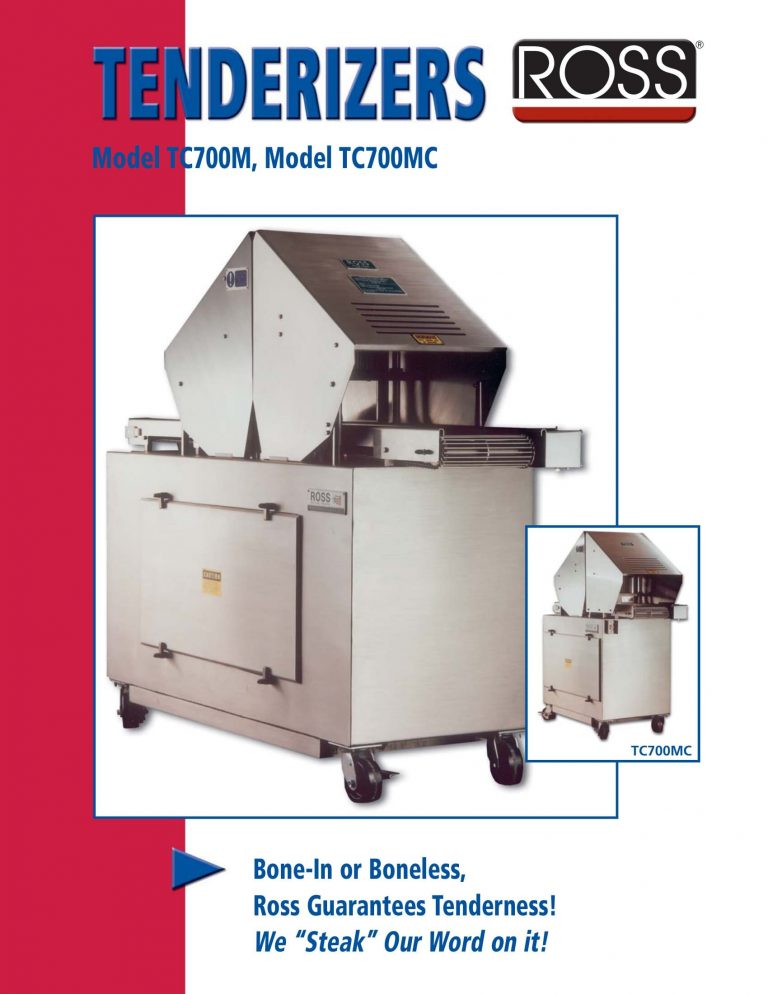 Ross TC700M/TC700MC Tenderizers Brochure