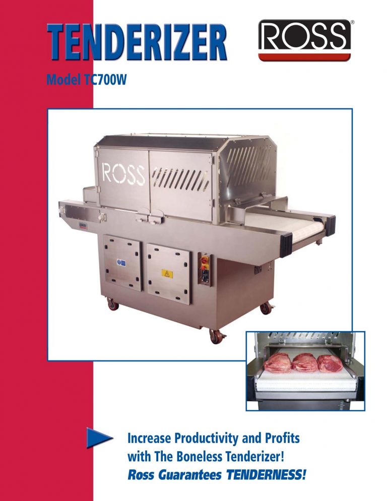 Ross TC700W Tenderizer Brochure