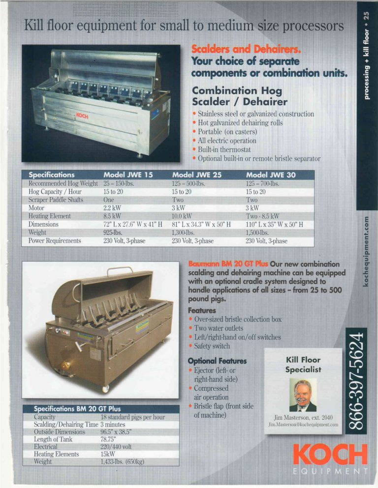 Koch Scalding And Dehairing Machine Brochure