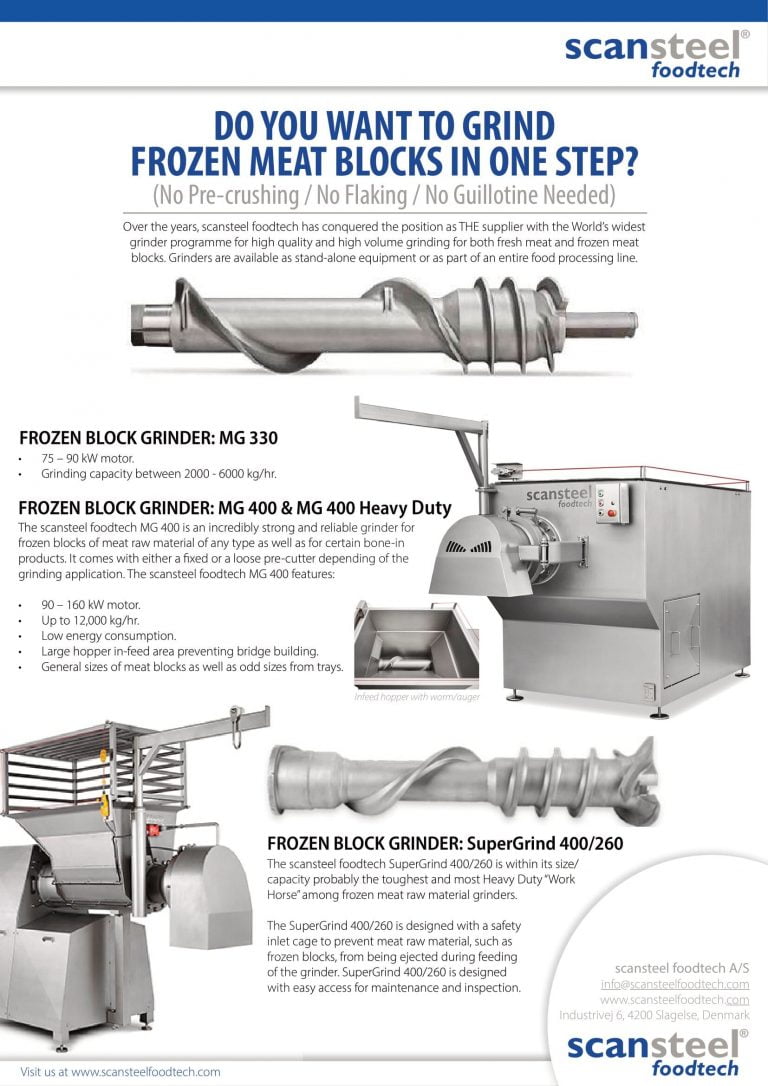 Scansteel MG Series Grinders Brochure