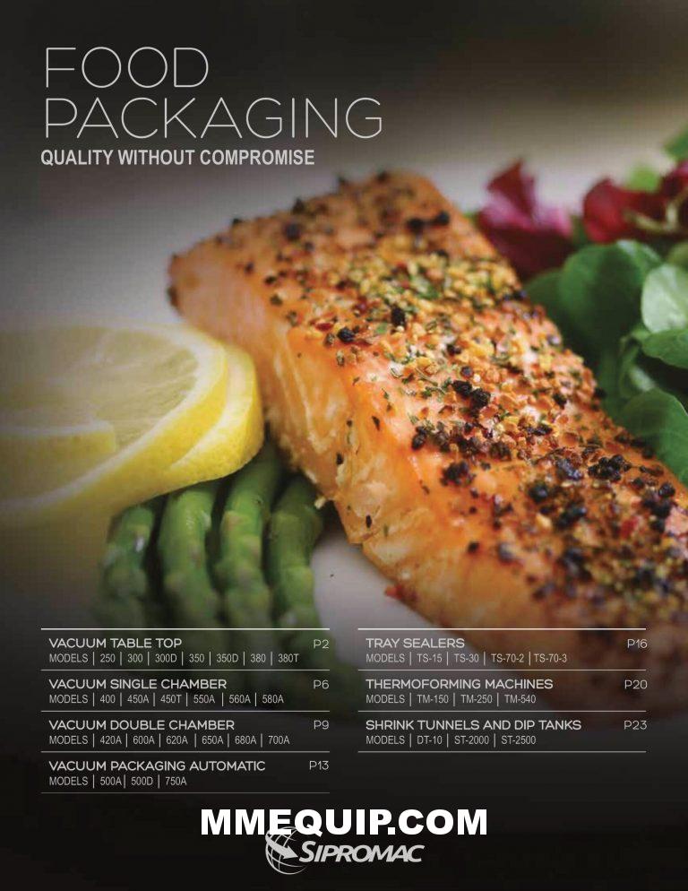 Sipromac Vacuum Packaging Machines Series Brochure
