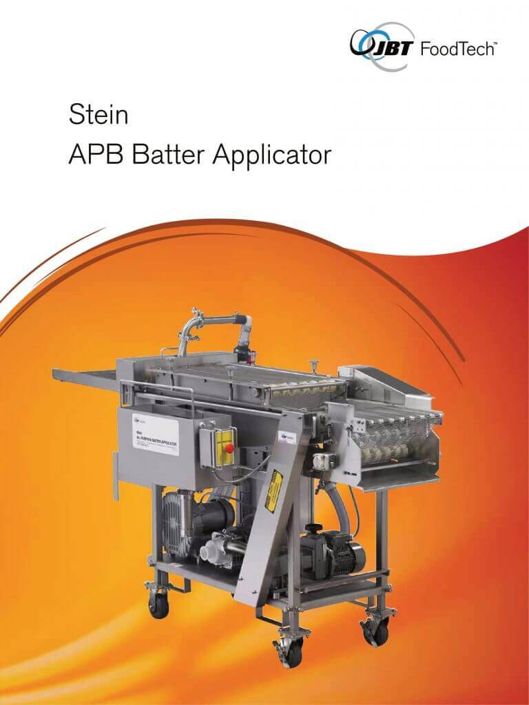 JBT FoodTech Stein APB Batter Applicator Brochure