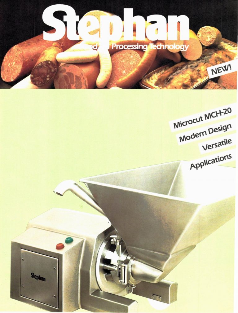 Stephan MCH-20 Microcut Brochure