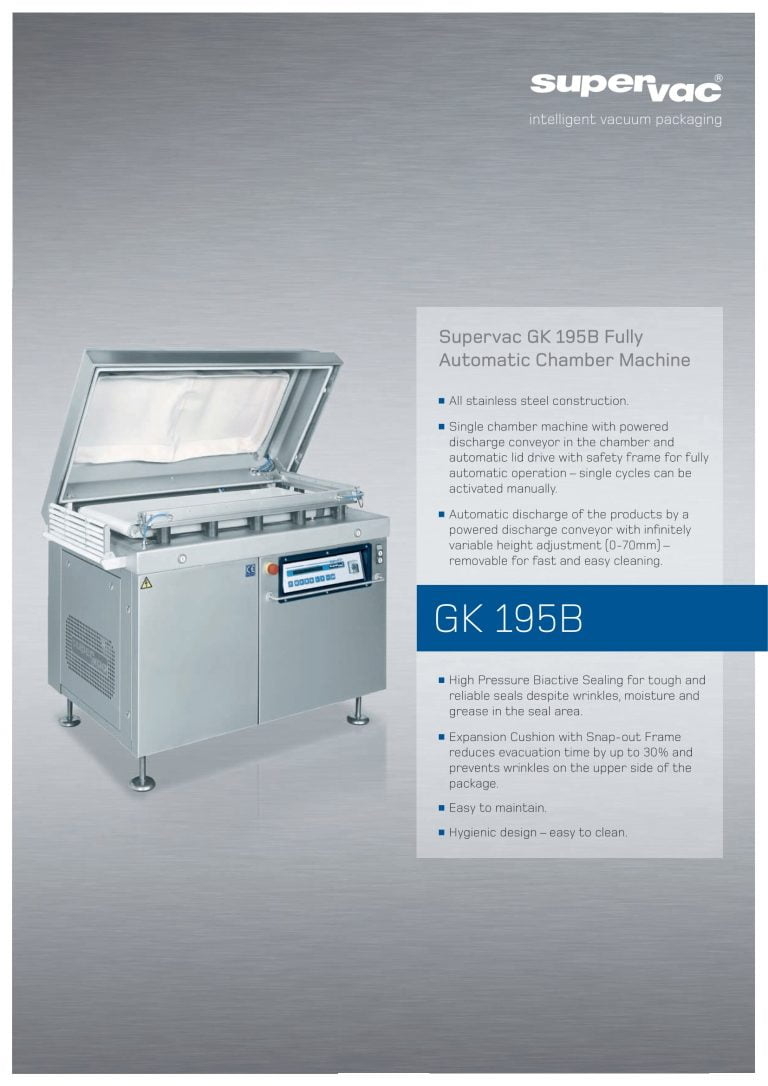 Supervac GK 195B Automatic Chamber Machine Brochure