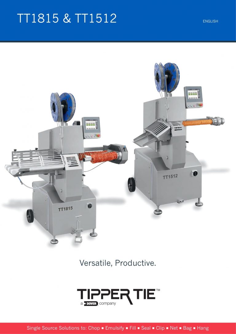 Tipper Tie TT1815 And TT1512 Automatic Double Clippers Brochure