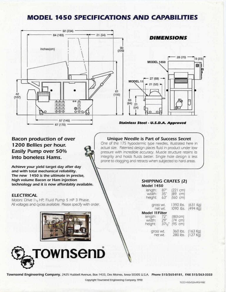 Townsend 1450 Injector Brochure
