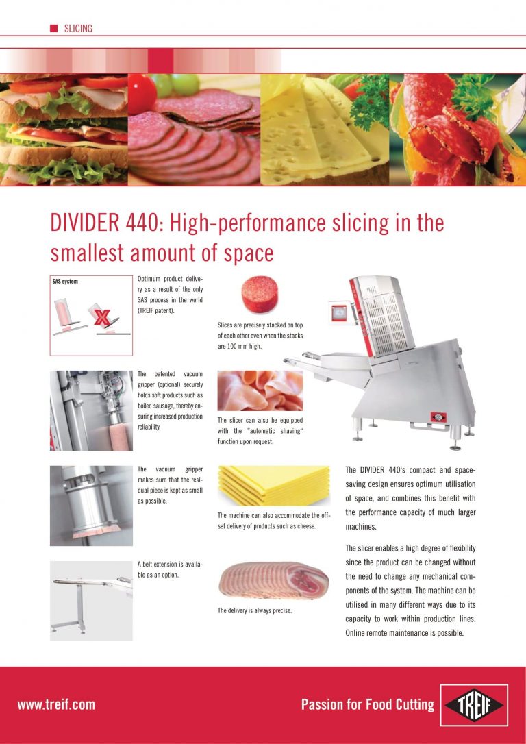 Treif Divider 440 Slicer Brochure