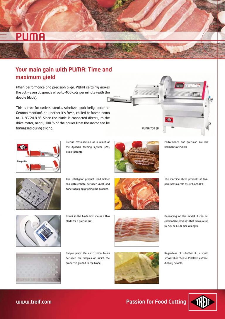 Treif 700 EB Puma Slicer Brochure