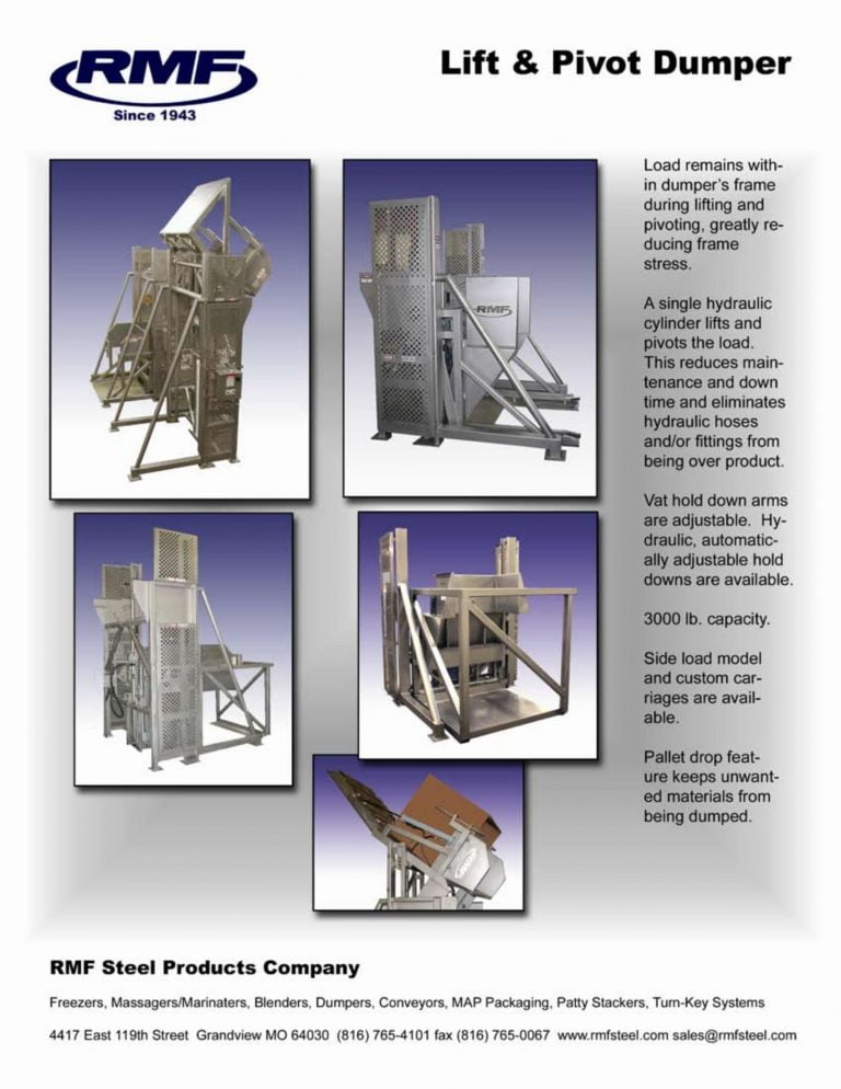 RMF Lift And Pivot Dumper Brochure
