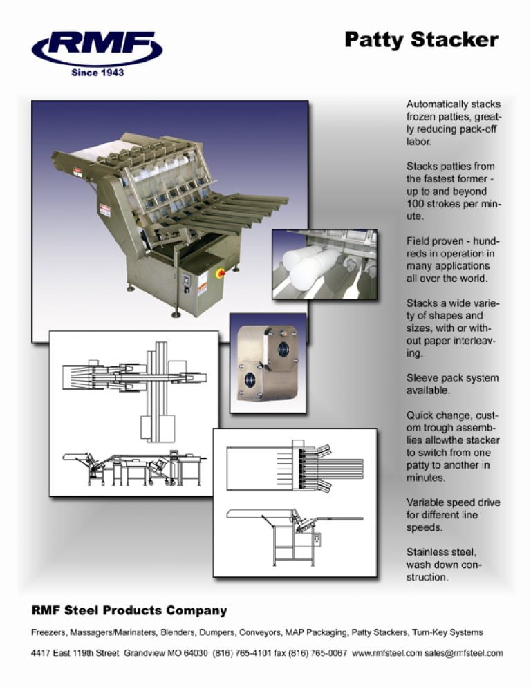 RMF Patty Stacker Brochure