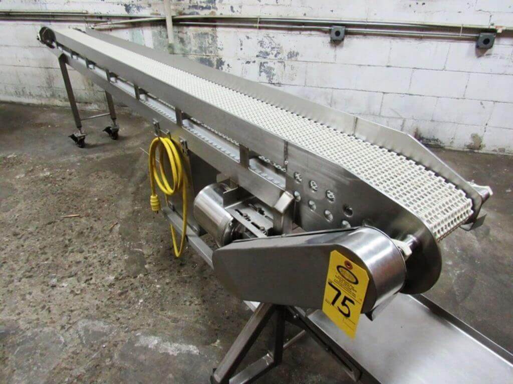 Stainless Steel 9" Wide X 12' Long Conveyor