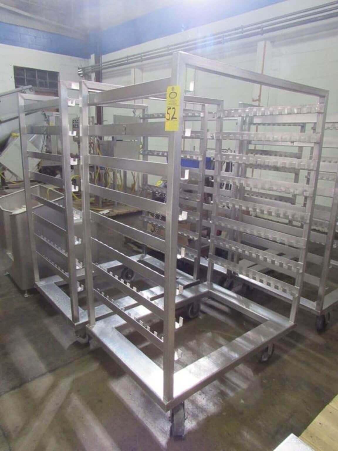 STAINLESS STEEL 8 RACKS SPACED Smokehouse Trucks | M&M Equipment Corp