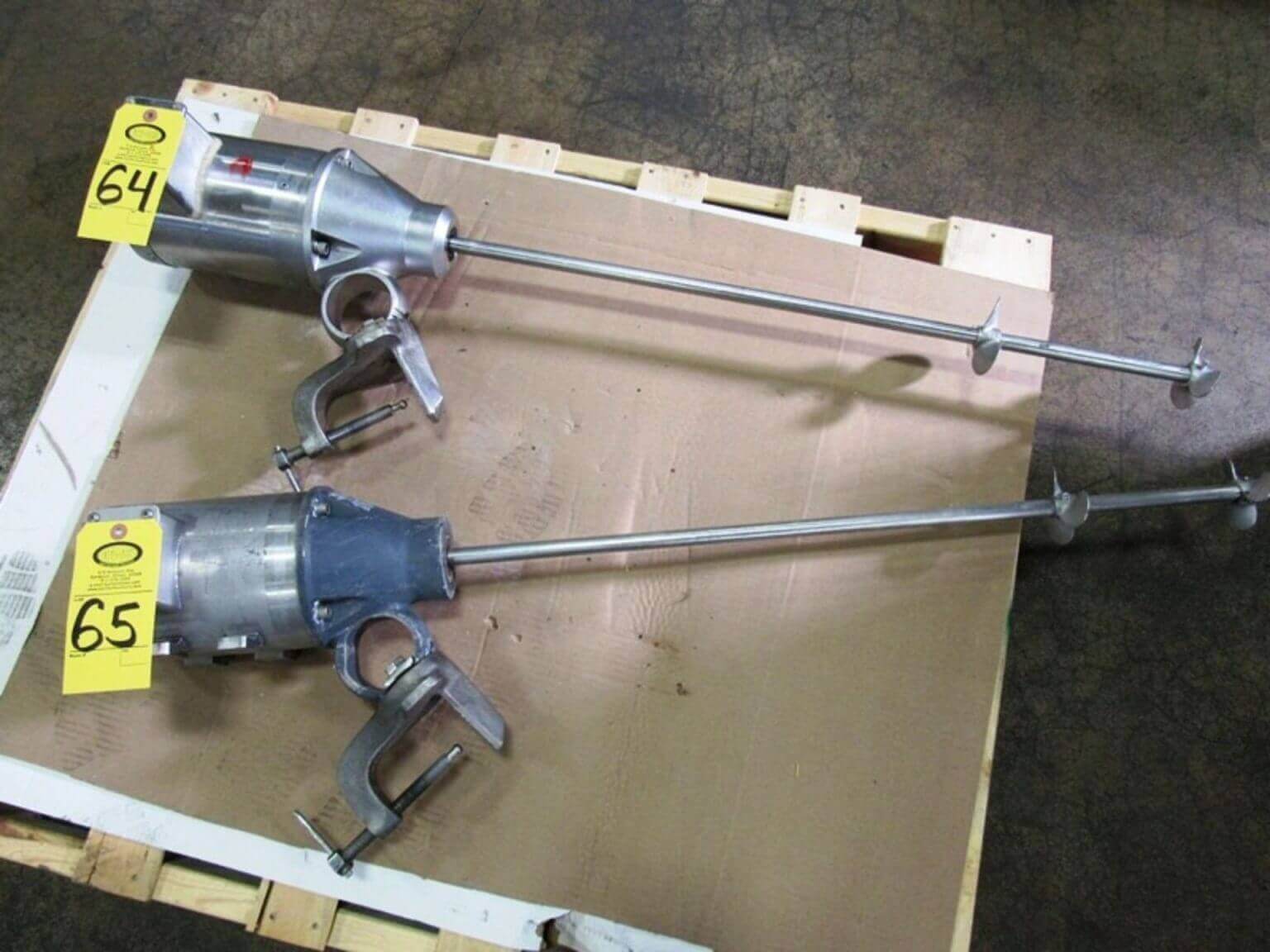 SHARPE D033 Double Propeller Mixer M&M Equipment Corp