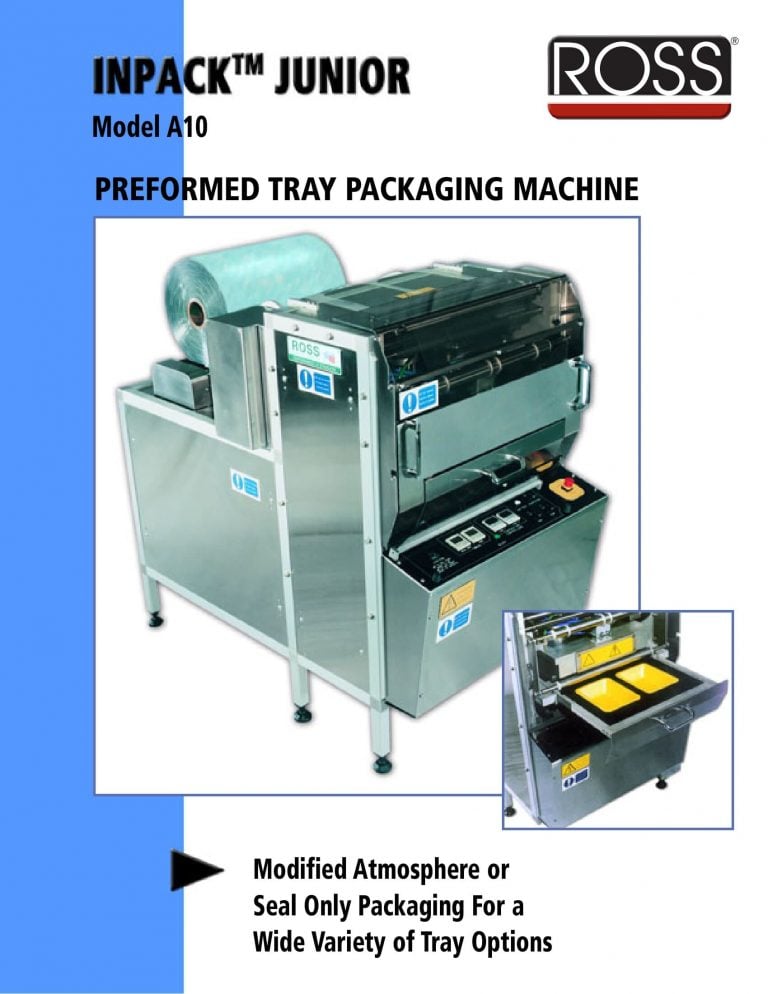 Ross A10 Inpack Junior Tray Packaging Machine Brochure