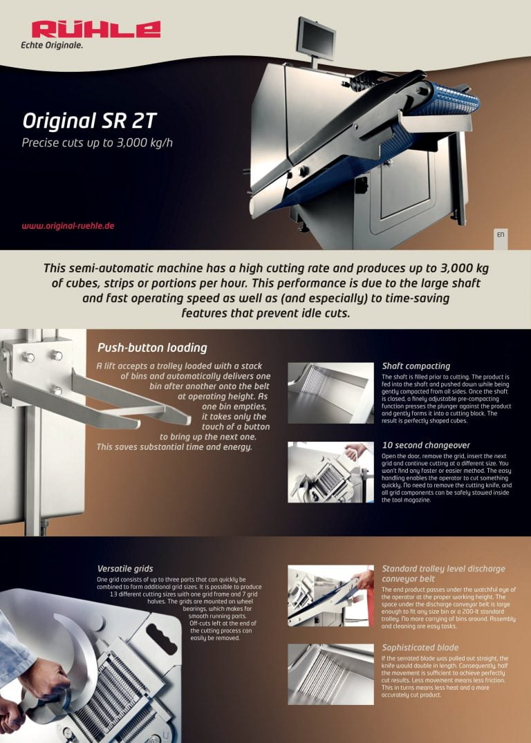 Ruhle Original SR 2T Cutter Brochure