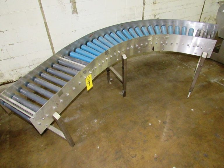 STAINLESS STEEL 12″ W X 7′ L Frame Roller Conveyor