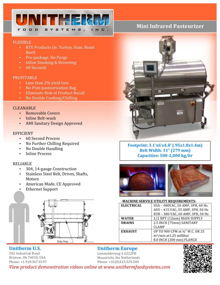Unitherm Spiral Oven Series Brochure