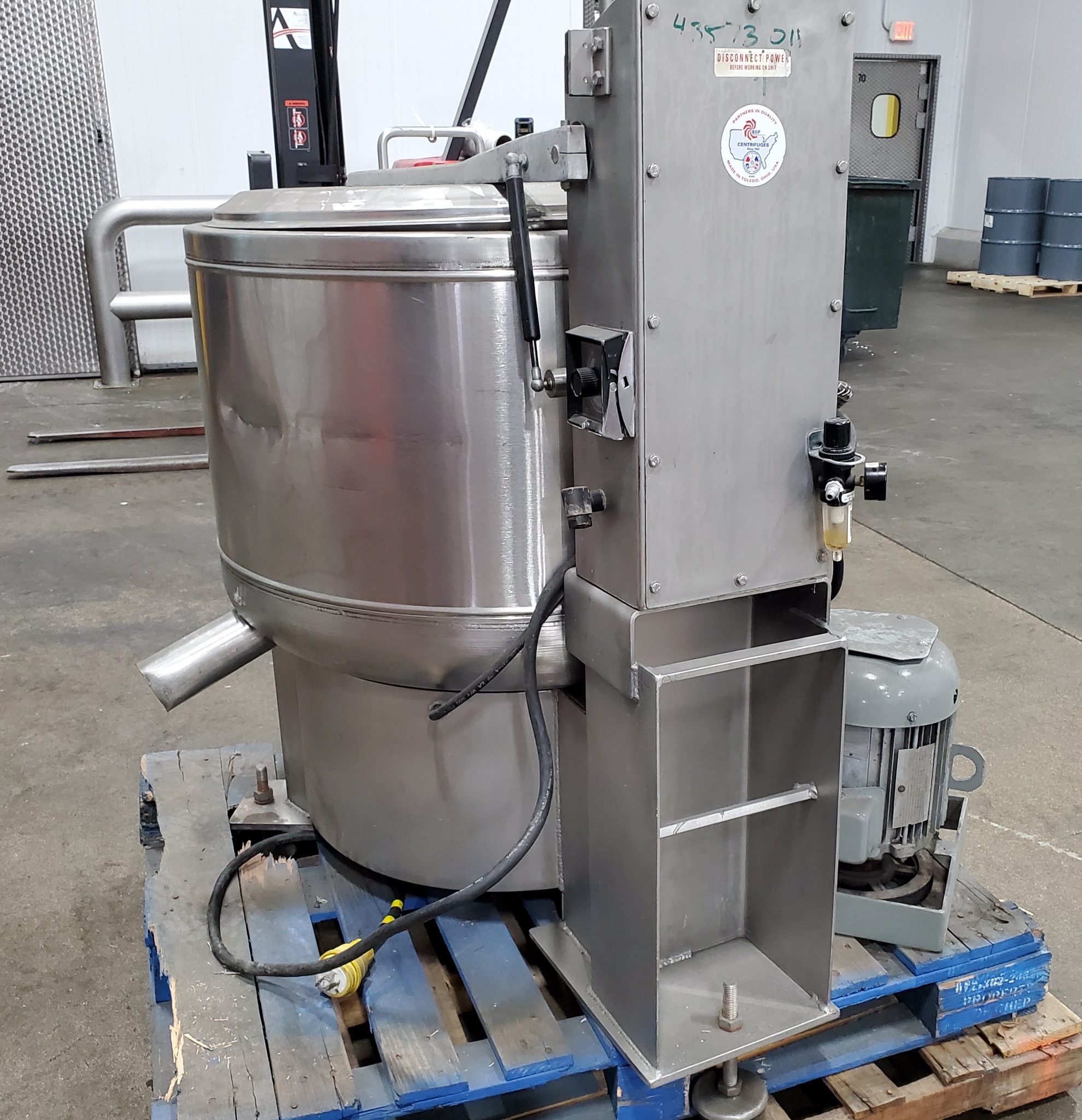 Bock Food Processing Centrifuge M&M Equipment Corp