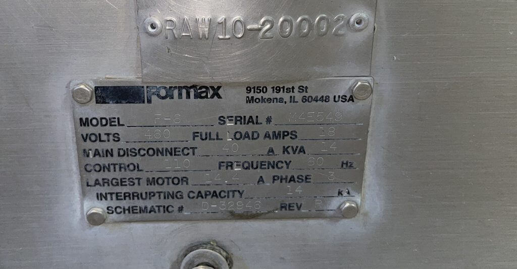 Formax PFM 6 Pattymaker/Former - view 7