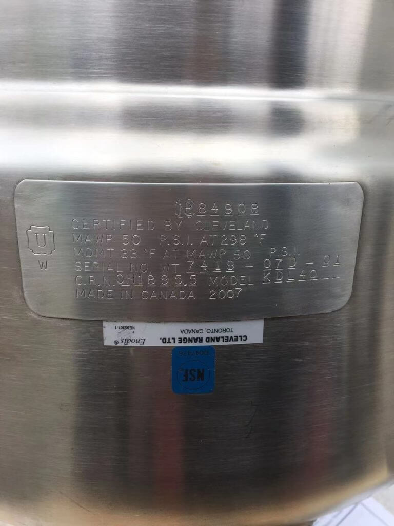 Cleveland KDL 40 Kettle - view 7