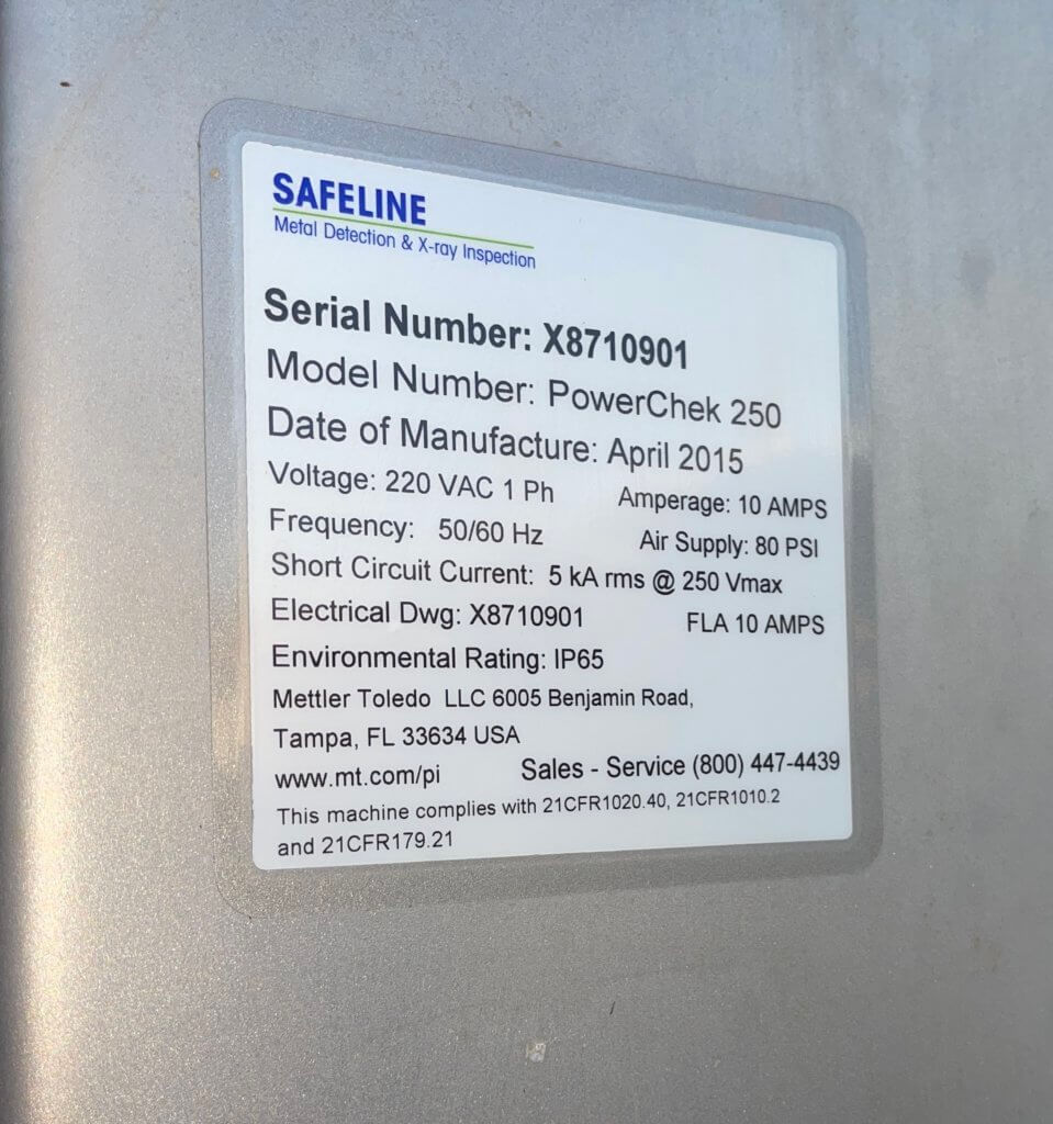 Mettler Toledo Powerchek 250 X-Ray Machine - view 12
