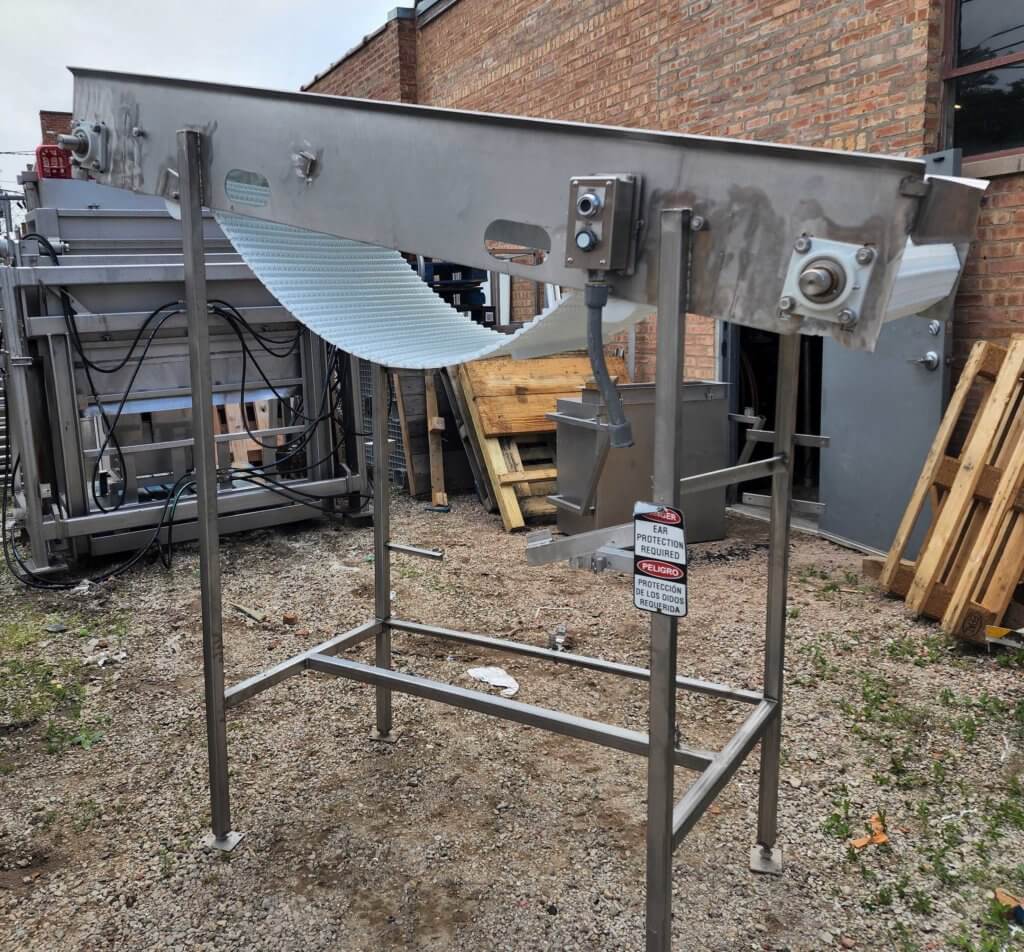 Custom Stainless Incline Conveyor