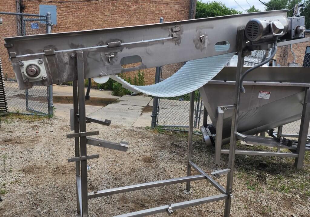 Custom Stainless Incline Conveyor - view 2