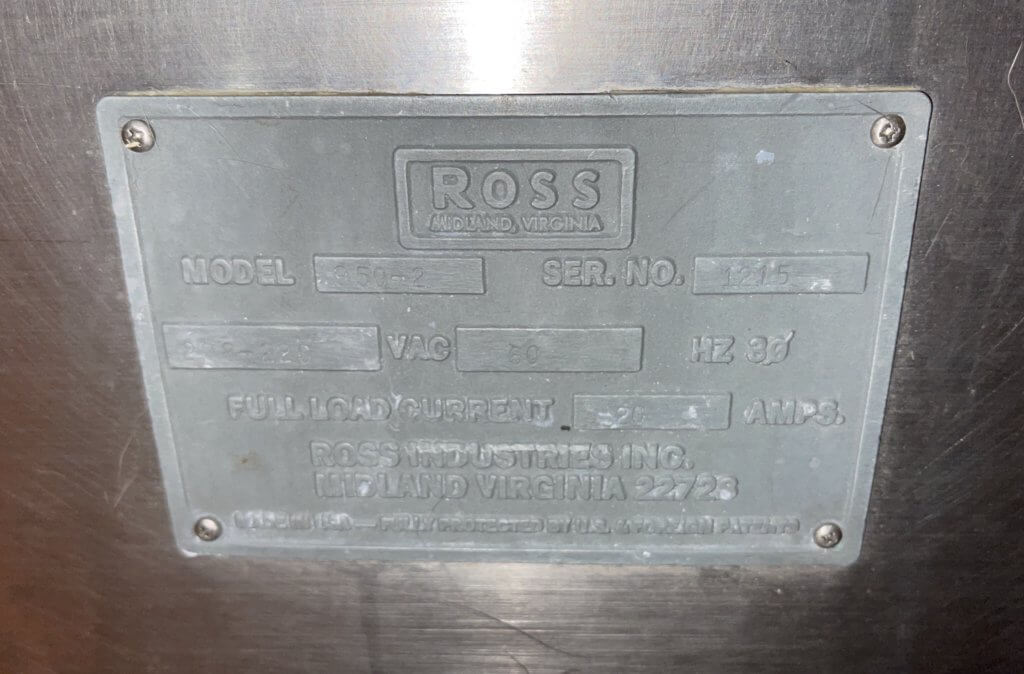 Ross 950-2 Slicer - view 3