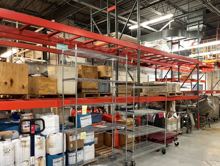 Global Industrial Two Shelf Pallet Racking