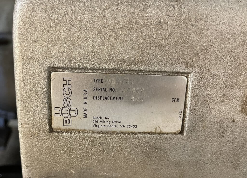 Busch RA0630 Vacuum Pump - view 2