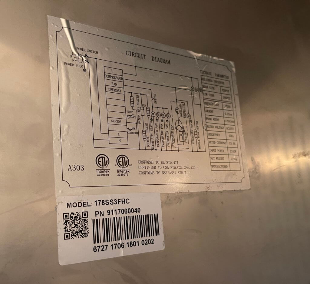 Avantco 3 Door Reach-in Freezer - view 3