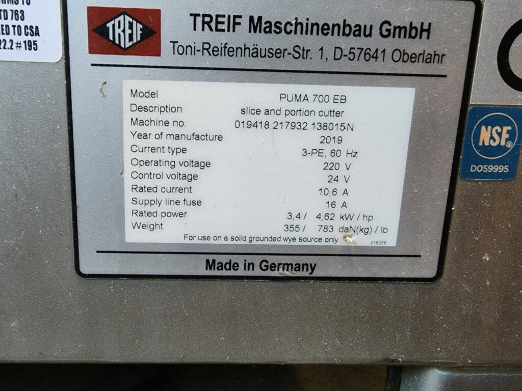 Treif Puma CE-700-EB Slicer - view 8